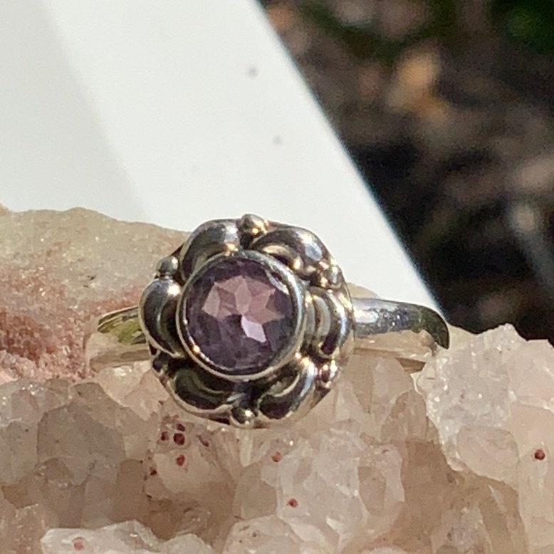 Amethyst 925 Sterling Silver Ring Size 75 39$
